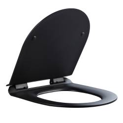 DESKA SEDESOWA WC WOLNOOPADAJĄCA CV-BL-03 SLIM CZARNA DUROPLAST CV-BL-03