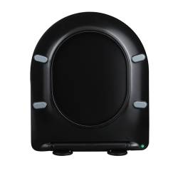 DESKA SEDESOWA WC WOLNOOPADAJĄCA CV-BL-03 SLIM CZARNA DUROPLAST CV-BL-03