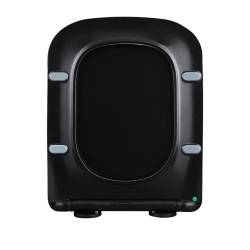 DESKA SEDESOWA WC WOLNOOPADAJĄCA CV-BL-08 SLIM CZARNA DUROPLAST CV-BL-08