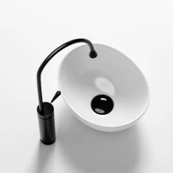 UMYWALKA NABLATOWA CERAMICZNA OWALNA LUMO-WH-340 BIAŁA LUMO-WH-340