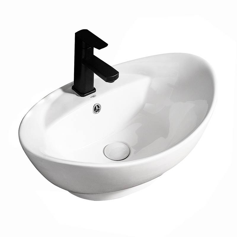 UMYWALKA NABLATOWA CERAMICZNA OWALNA TERA-WH-585 BIAŁY TERA-WH-585
