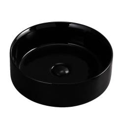 UMYWALKA NABLATOWA CERAMICZNA OKRĄGŁA LAVA-BL-360 CZARNY LAVA-BL-360