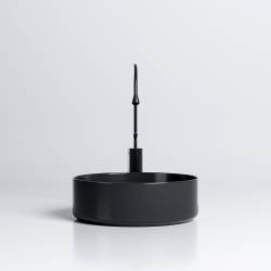 UMYWALKA NABLATOWA CERAMICZNA OKRĄGŁA LAVA-BL-360 CZARNY LAVA-BL-360