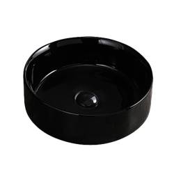 UMYWALKA NABLATOWA CERAMICZNA OKRĄGŁA LAVA-BL-360 CZARNY LAVA-BL-360