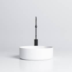 UMYWALKA NABLATOWA CERAMICZNA OKRĄGŁA LAVA-WH-360 BIAŁA LAVA-WH-360