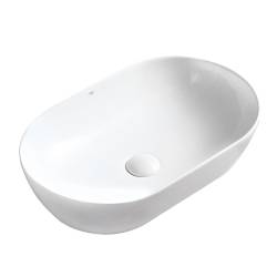 UMYWALKA NABLATOWA CERAMICZNA OWALNA TES-WH-555 BIAŁA TES-WH-555