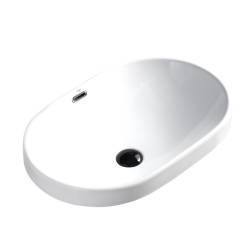 UMYWALKA NABLATOWA CERAMICZNA OWALNA NEL-WH-590 BIAŁA NEL-WH-590