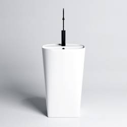 UMYWALKA WOLNOSTOJĄCA CERAMICZNA PROSTOKĄTNA CLARO-WH-490 BIAŁA CLARO-WH-490