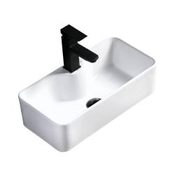 UMYWALKA NABLATOWA CERAMICZNA PROSTOKĄTNA LIA-WH-505 BIAŁA LIA-WH-505