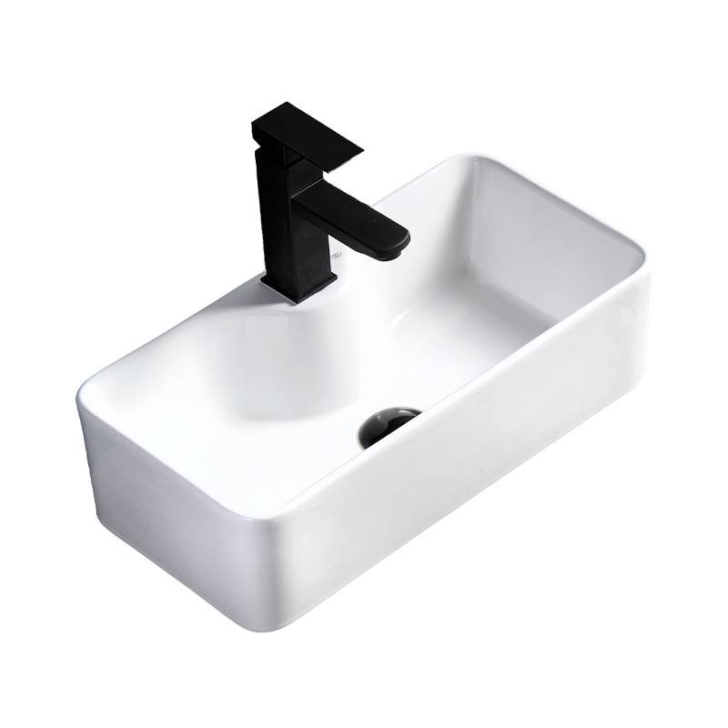 UMYWALKA NABLATOWA CERAMICZNA PROSTOKĄTNA LIA-WH-505 BIAŁA LIA-WH-505