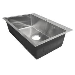ZLEW KUCHENNY ZLEWOZMYWAK JENOKOMOROWY STALOWY INOX ALOR-CH-68X45 DOZOWNIK SYFON UCHWYTY