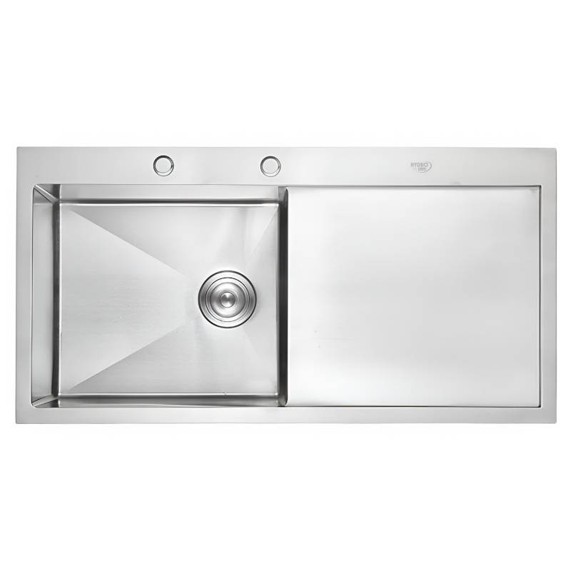 ZLEW KUCHENNY ZLEWOZMYWAK JENOKOMOROWY Z OCIEKACZEM STALOWY INOX MILOS-CH-78X48 DOZOWNIK SYFON UCHWYTY