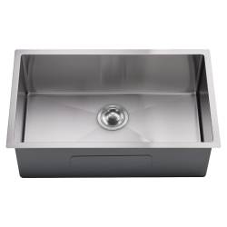 ZLEW KUCHENNY ZLEWOZMYWAK JENOKOMOROWY STALOWY INOX RODOS-CH-74X47 SYFON UCHWYTY