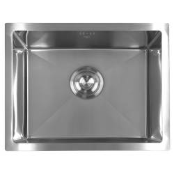 ZLEW KUCHENNY ZLEWOZMYWAK JENOKOMOROWY STALOWY INOX RODOS-CH-50X40 SYFON UCHWYTY