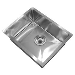 ZLEW KUCHENNY ZLEWOZMYWAK JENOKOMOROWY STALOWY INOX RODOS-CH-50X40 SYFON UCHWYTY