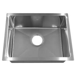 ZLEW KUCHENNY ZLEWOZMYWAK JENOKOMOROWY STALOWY INOX RODOS-CH-50X40 SYFON UCHWYTY