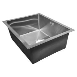 ZLEW KUCHENNY ZLEWOZMYWAK JENOKOMOROWY STALOWY INOX RODOS-CH-50X40 SYFON UCHWYTY