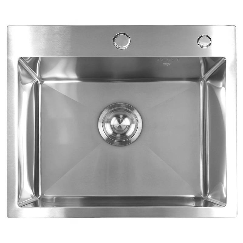 ZLEW KUCHENNY ZLEWOZMYWAK JENOKOMOROWY STALOWY INOX ALOR-CH-50X40 DOZOWNIK SYFON UCHWYTY