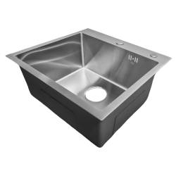 ZLEW KUCHENNY ZLEWOZMYWAK JENOKOMOROWY STALOWY INOX TONGA-CH-50X45 DOZOWNIK SYFON UCHWYTY 