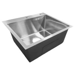 ZLEW KUCHENNY ZLEWOZMYWAK JENOKOMOROWY STALOWY INOX TONGA-CH-50X45 DOZOWNIK SYFON UCHWYTY 