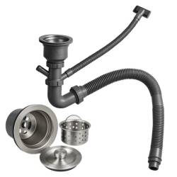 ZLEW KUCHENNY ZLEWOZMYWAK JENOKOMOROWY STALOWY INOX TONGA-CH-50X45 DOZOWNIK SYFON UCHWYTY 