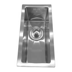 ZLEW KUCHENNY ZLEWOZMYWAK JENOKOMOROWY STALOWY INOX RODOS-CH-44X22 SYFON UCHWYTY