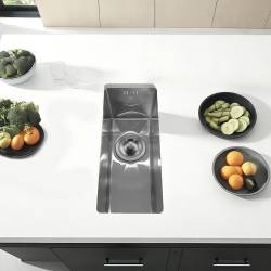 ZLEW KUCHENNY ZLEWOZMYWAK JENOKOMOROWY STALOWY INOX RODOS-CH-44X22 SYFON UCHWYTY