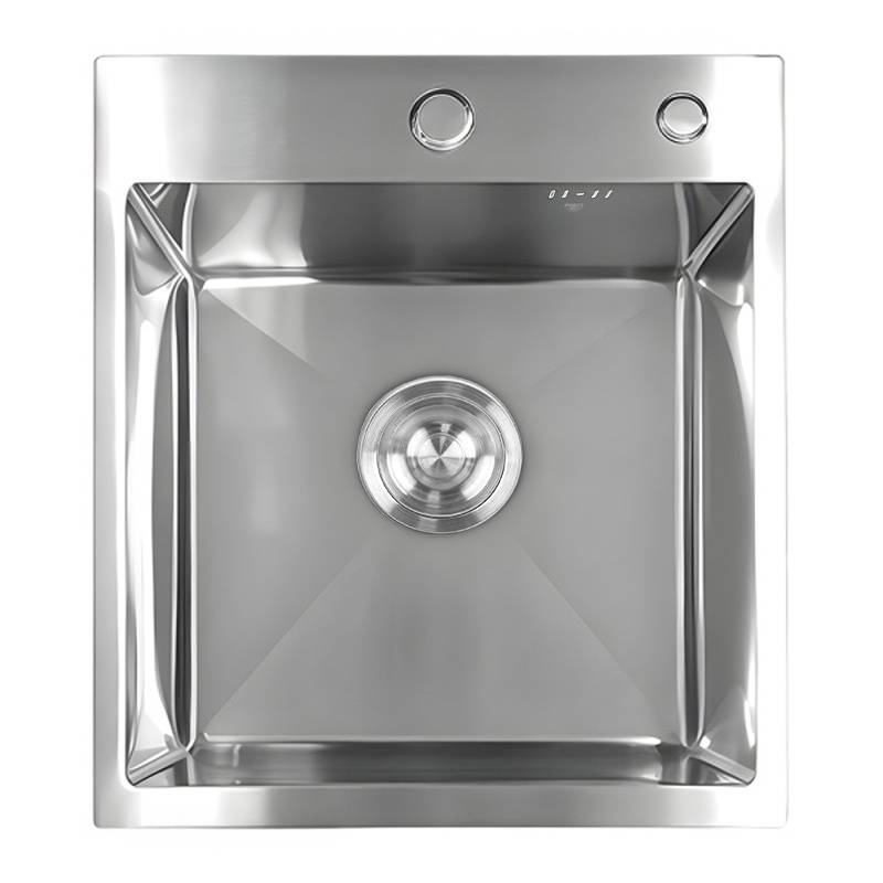ZLEW KUCHENNY ZLEWOZMYWAK JENOKOMOROWY STALOWY INOX ALOR-CH-40X45 DOZOWNIK SYFON UCHWYTY