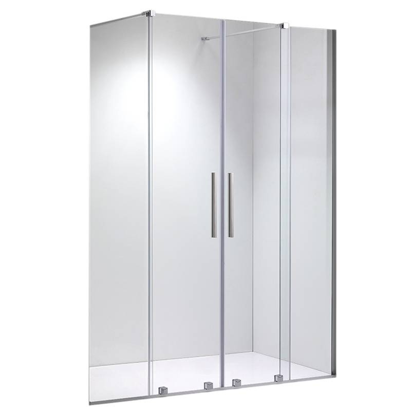 DRZWI PRYSZNICOWE PODWÓJNE ASTRA-CH-DUO-160 CHROM 160 CM 8 MM ASTRA-CH-DUO-160
