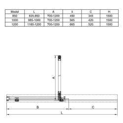 PARAWAN NAWANNOWY ASTRA-CH-PR-100X150 CHROM 100x150 CM 8 MM ASTRA-CH-PR-100X150
