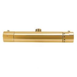 BATERIA PRYSZNICOWA Z TERMOSTATEM ŁAZIENKOWA ŚCIENNA ZESTAW T203B-GL ZŁOTA T203-GL
