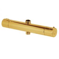 BATERIA PRYSZNICOWA Z TERMOSTATEM ŁAZIENKOWA ŚCIENNA ZESTAW T204-GL ZŁOTA T204-GL