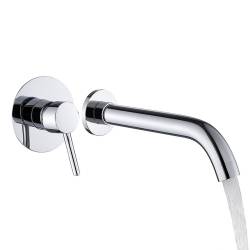 BATERIA UMYWALKOWA PODTYNKOWA ŚCIENNA F06K CHROM F06K-CH