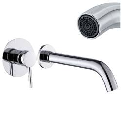 BATERIA UMYWALKOWA PODTYNKOWA ŚCIENNA F06K CHROM F06K-CH