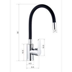 BATERIA KUCHENNA NABLATOWA DIXON CZARNA PODSTAWA CHROM DIXON-BL-CH
