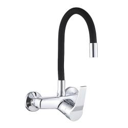BATERIA KUCHENNA ŚCIENNA EBRO CZARNA PODSTAWA CHROM EBRO-BL-CH
