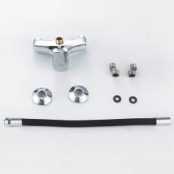 BATERIA KUCHENNA ŚCIENNA EBRO CZARNA PODSTAWA CHROM EBRO-BL-CH