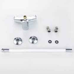 BATERIA KUCHENNA ŚCIENNA EBRO BIAŁA PODSTAWA CHROM EBRO-WH-CH