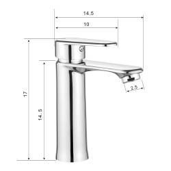 BATERIA UMYWALKOWA ŁAZIENKOWA  FARGO CHROM FARGO-CH