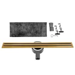 ODPŁYW LINIOWY OBROTOWY SLIM DL03 ZŁOTY 80 CM DL03-SLIM-GL80