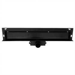 ODPŁYW LINIOWY ŚCIENNY DL04 MURAL CZARNY 60 CM DL04-MURAL-BL60