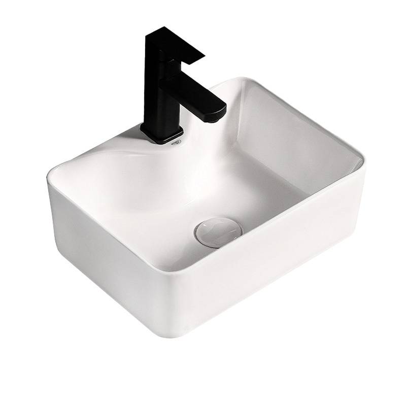 UMYWALKA NABLATOWA CERAMICZNA PROSTOKĄTNA ELISE-WH-480 BIAŁA ELISE-WH-480
