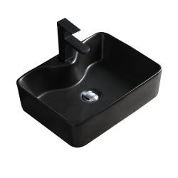 UMYWALKA NABLATOWA CERAMICZNA PROSTOKĄTNA ELISE-MTB-480 CZARNY MAT ELISE-MTB-480
