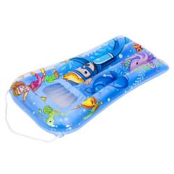 MATERAC DMUCHANY POMPOWANY DO PŁYWANIA DLA DZIECI PLAŻOWY NEMO-BLUE 72x47 NEMO-BLUE