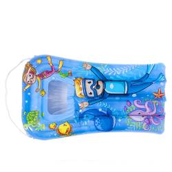 MATERAC DMUCHANY POMPOWANY DO PŁYWANIA DLA DZIECI PLAŻOWY NEMO-BLUE 72x47 NEMO-BLUE