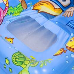 MATERAC DMUCHANY POMPOWANY DO PŁYWANIA DLA DZIECI PLAŻOWY NEMO-BLUE 72x47 NEMO-BLUE