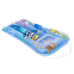 MATERAC DMUCHANY POMPOWANY DO PŁYWANIA DLA DZIECI PLAŻOWY NEMO-BLUE 72x47 NEMO-BLUE
