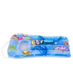 MATERAC DMUCHANY POMPOWANY DO PŁYWANIA DLA DZIECI PLAŻOWY NEMO-BLUE 72x47 NEMO-BLUE