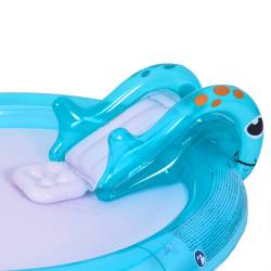 BASEN MATA DMUCHANA POMPOWANA DLA DZIECI CANDY ZJEŻDŻALNIA FONTANNA 200x152 CANDY