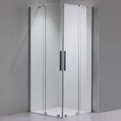 KABINA PRYSZNICOWA KWADRATOWA ASTRA-CH-A-80X2+D CHROM 80X80 CM 8 MM